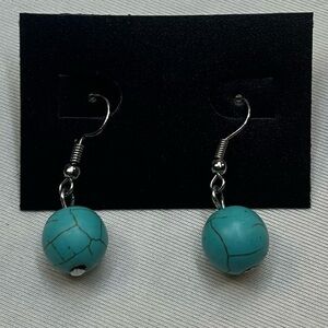 Bohemian Turquoise Bead Dangle Earrings